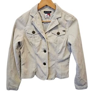 Tommy Hilfiger Women's Light Cream Corduroy Blazer